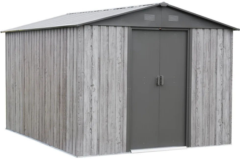 Capanno per attrezzi in metallo Helsinki 2,4 x 3 m Store Boss grigio