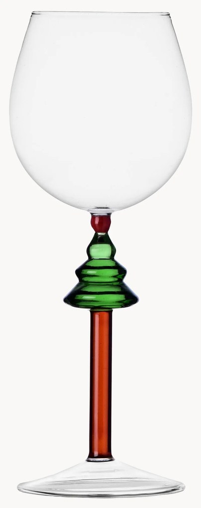 Bicchiere da vino in vetro borosilicato fatto a mano Woodland Tales