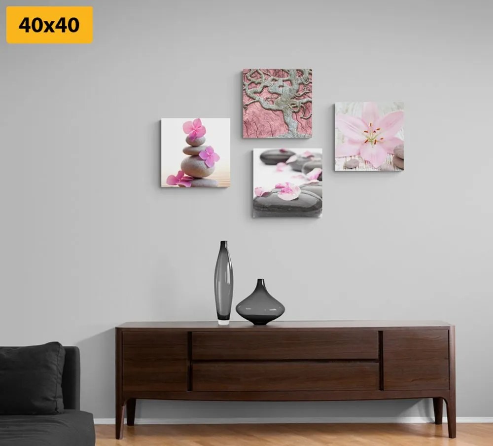 Set di quadri – Feng Shui in stile delicato