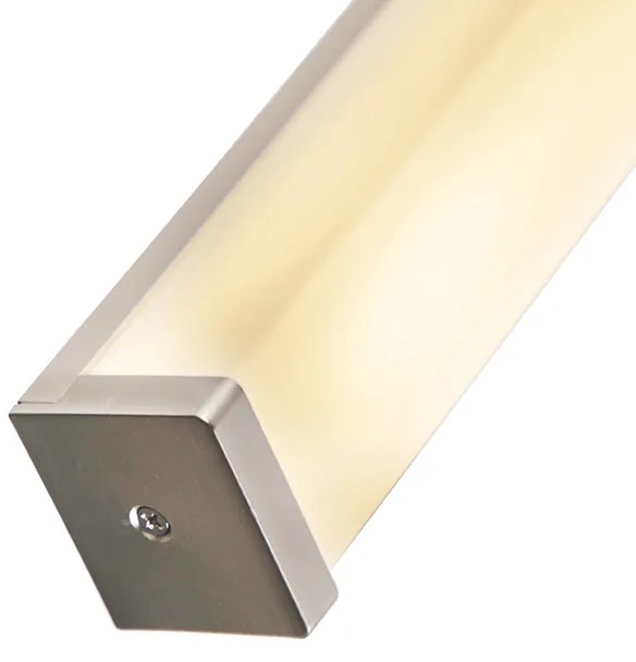 Lampada da parete per bagno moderna in acciaio 92 cm IP44 - Cascada