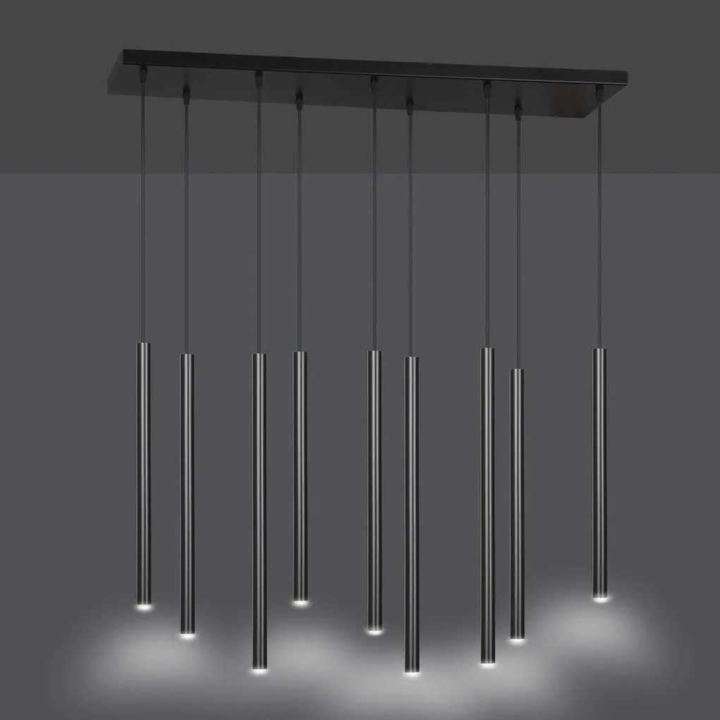 Lampada a Sospensione SELTER 9 BLACK WHITE e GOLD