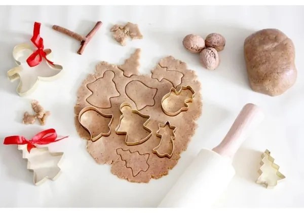 Rullo in legno con rivestimento in silicone TORO, 43 cm, colore crema