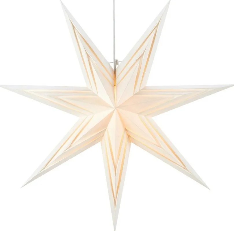 Decorazione luminosa a sospensione bianca con motivo natalizio ø 70 cm Sombra - Markslöjd