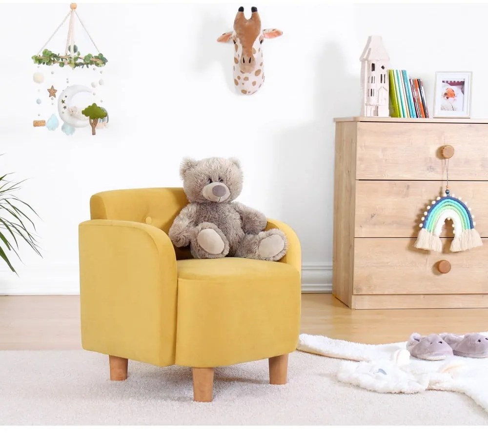 Poltrona gialla per bambini Volie - Artie