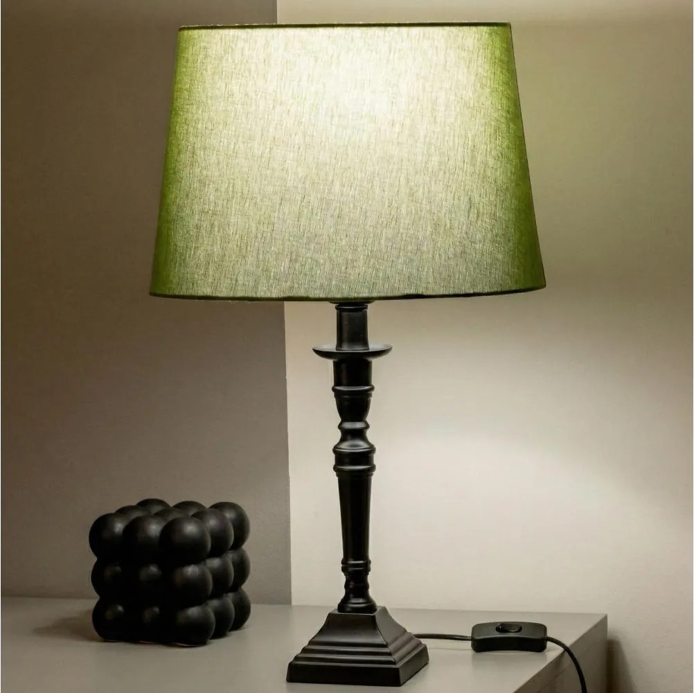 Brilagi - Lampada da tavolo CERIA 1xE27/60W/230V Ø 30 cm nero/verde