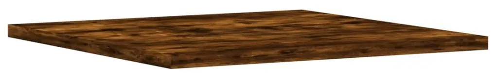 Mensole parete 4pz rovere fumo 40x40x1,5 cm legno multistrato