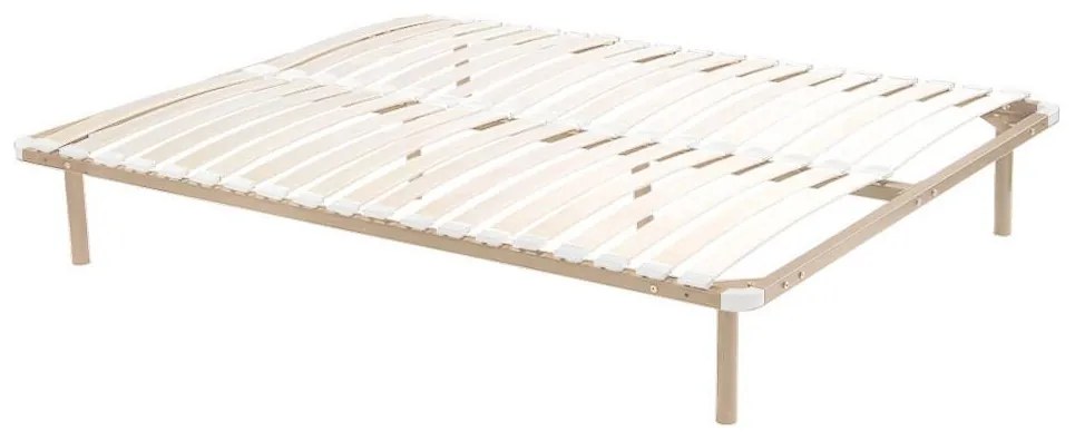 Rete a doghe 180 x 200 cm 2 x 19 doghe Con piedi Beige  - KALISTA di YSMÉE