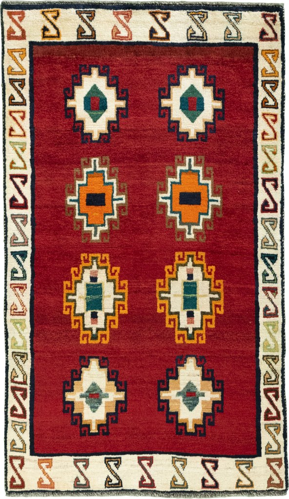 Gabbeh Tappeto 170 x 100 Rosso (Iran) Annodato A Mano