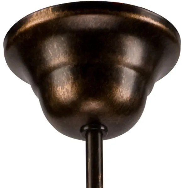 Lampadario a catena RETRO II 5xE27/60W/230V, nero patinato