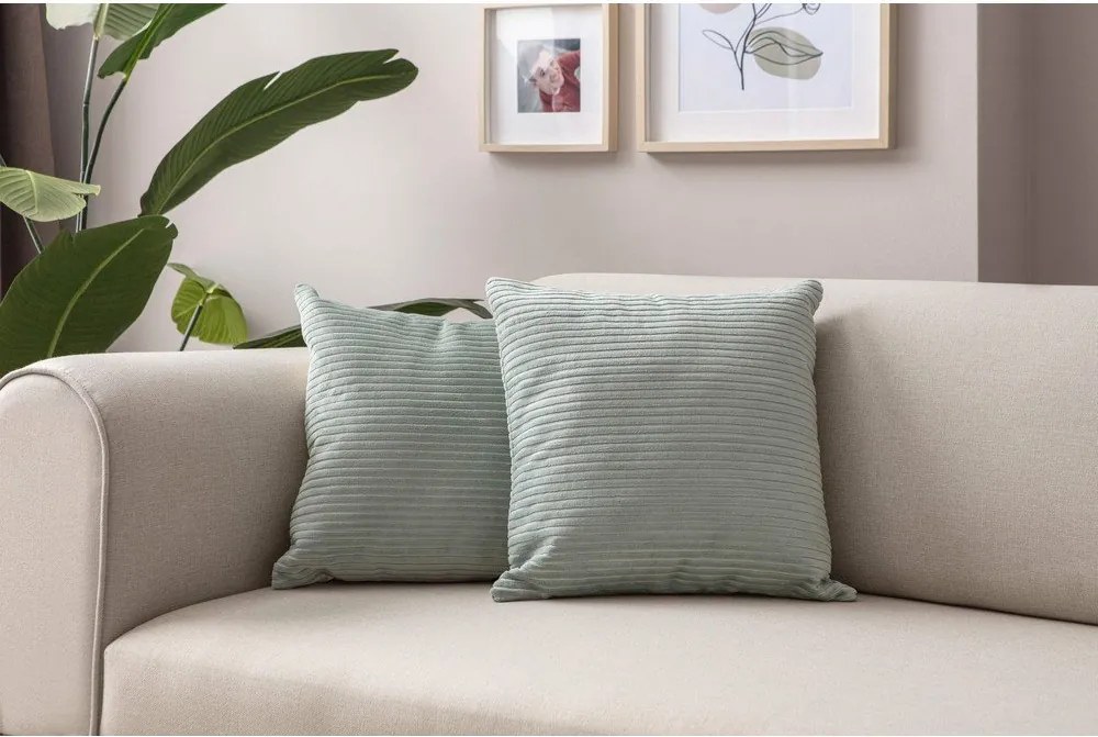 Federe decorative in set in velluto a coste 2 pz 43x43 cm – Mioli Decor