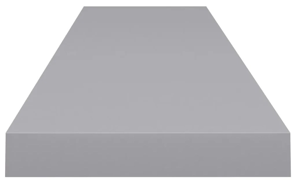 Scaffale a parete grigio 120x23,5x3,8 cm in mdf
