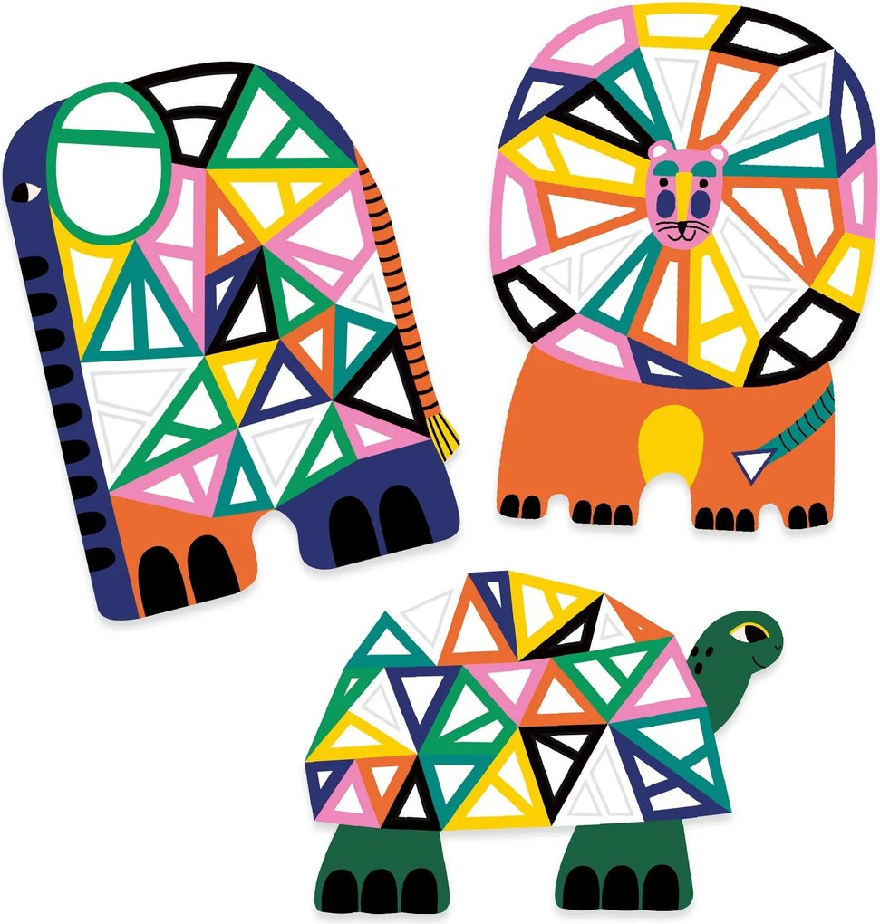 Mosaico - animali della savana