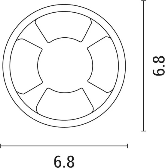 Lampada LED da incasso LED/3W/12V IP65