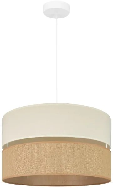 Brilagi - Lampadario a cavo ROYAL YUTE 1xE27/15W/230V Ø 40 cm beige crema