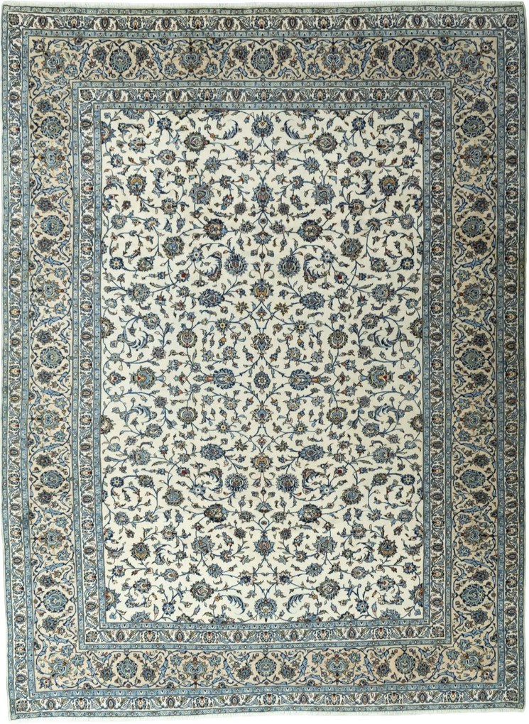 Kashan Tappeto persiano 400 x 300 Beige (Iran) Annodato A Mano