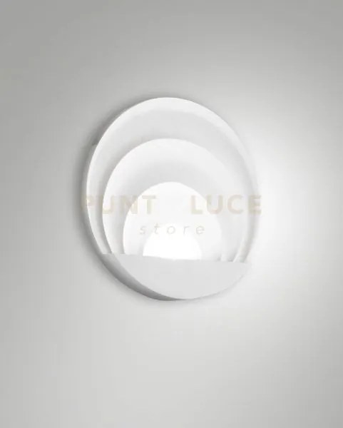 Sunrise applique bianca a led 3000k - 29w - 3240 lm dimmerabile d.26cm
