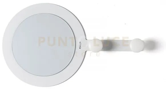 Specchio moderno da parete riflesso appeso bianco marmo in ferro, v...