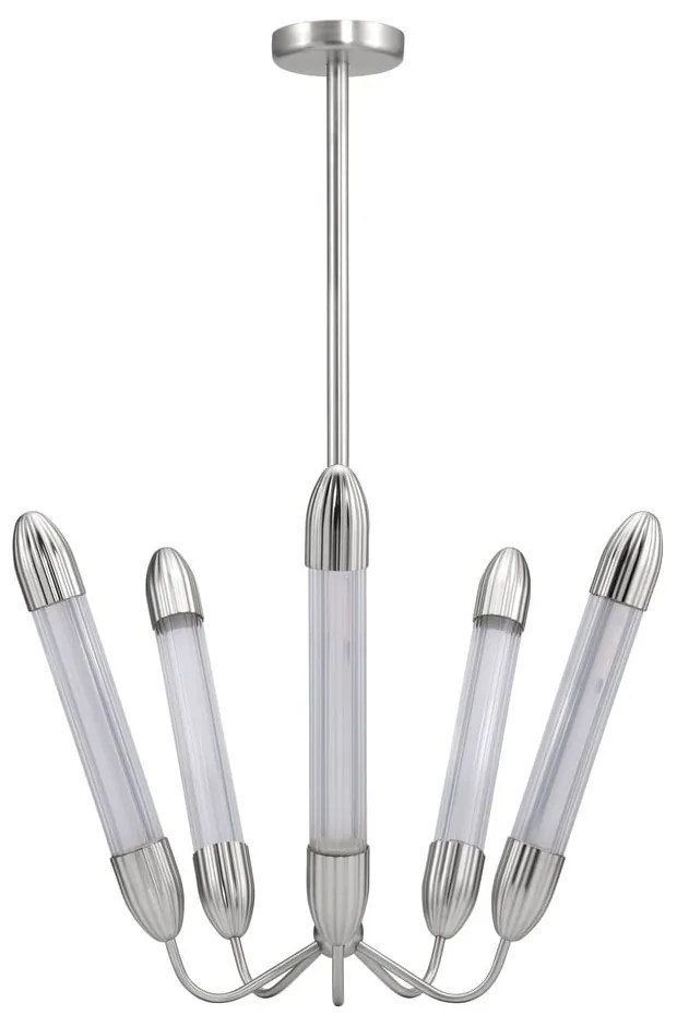 Lampadario argentato in acciaio con paralume in vetro ø 69 cm Lemon Squeeze – UMAGE