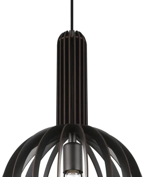 Eglo 900153 - Lampadario a sospensione con filo VELASCO 1xE27/40W/230V diametro 31 cm nero