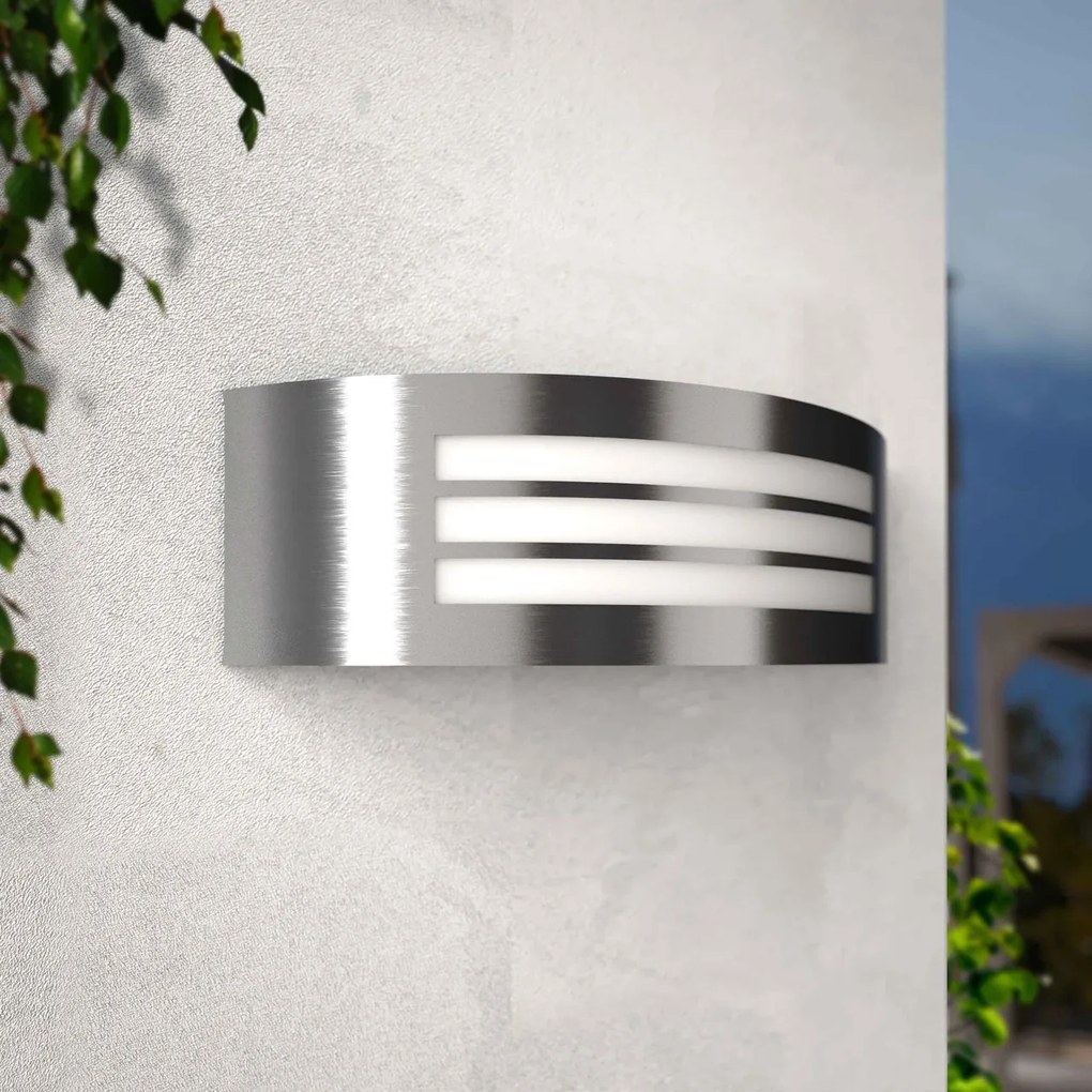 Applique Policarbonato e Acciaio INOX 1 x E27