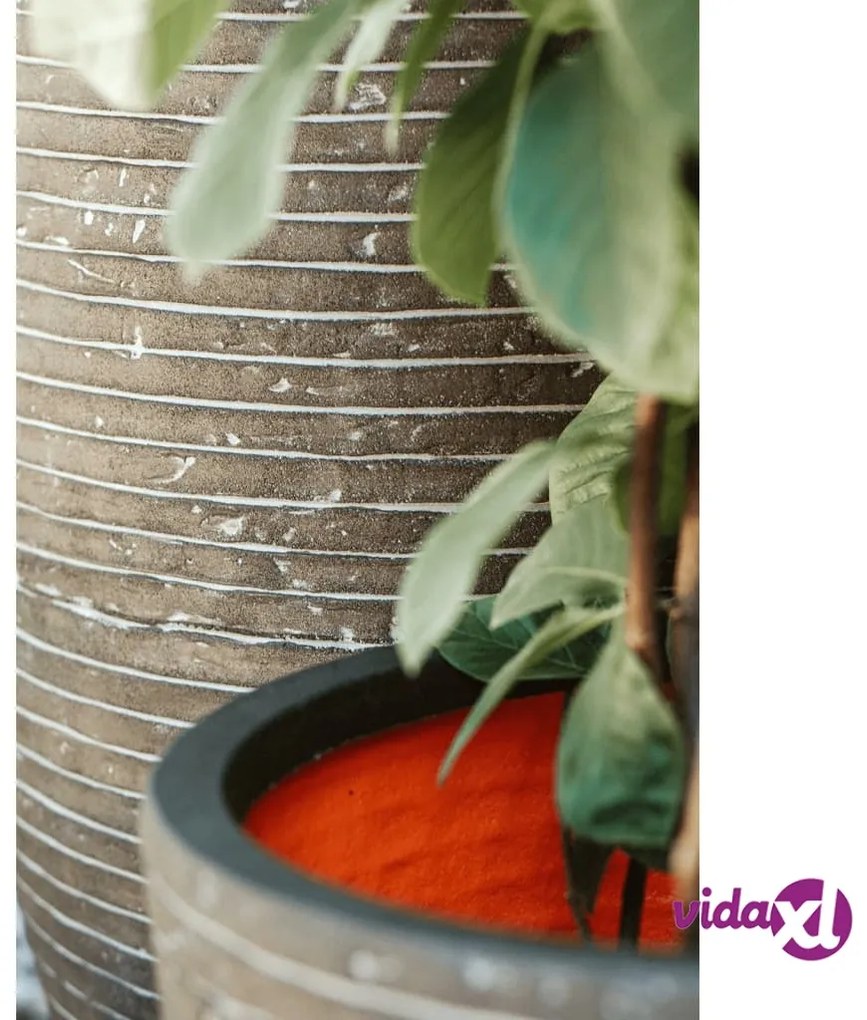 Capi Vaso Nature Row Quadrato 40x40x40 cm Verde Oliva