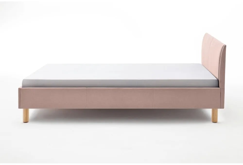 Letto singolo imbottito rosa rete non inclusa 120x200 cm Lena – Meise Möbel