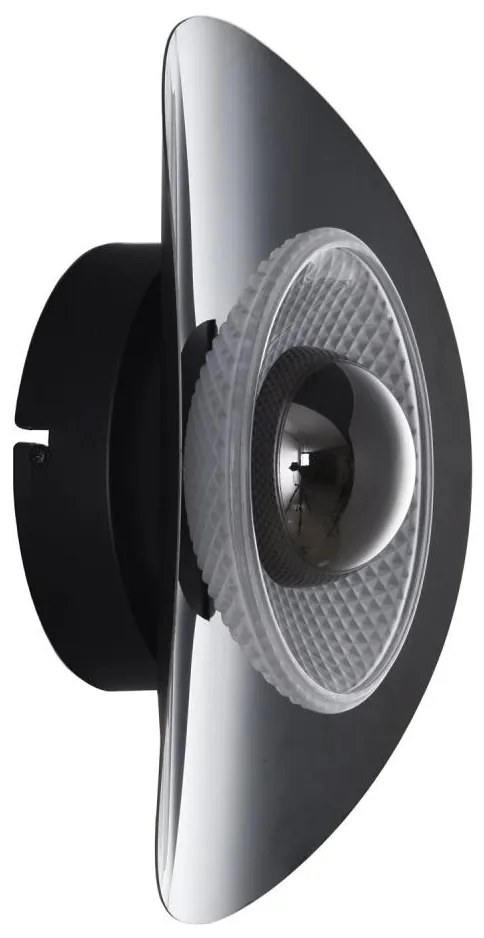 Zuma Line MB2293-1S-3BCT - Applique LED da parete DIOP LED/8W/230V nero/fumé n.
