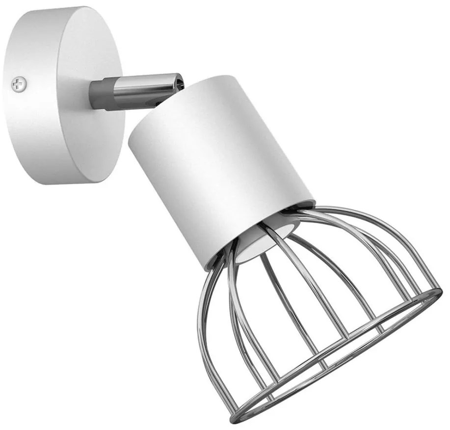 Faretto da parete DANTE 1xGU10/25W/230V bianco/cromo lucido