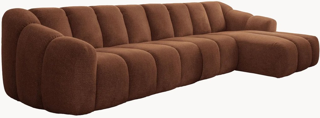 Divano angolare in ciniglia Shell