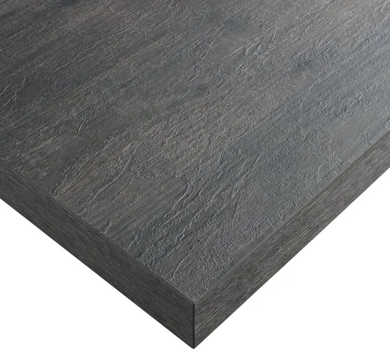 Piano cucina in truciolare rovere bruciato Rovere Bruciato L 304 x P 63 cm, spessore 3.8 cm