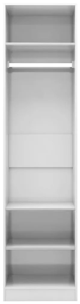 Armadio bianco lucido 50x50x200 cm in truciolato