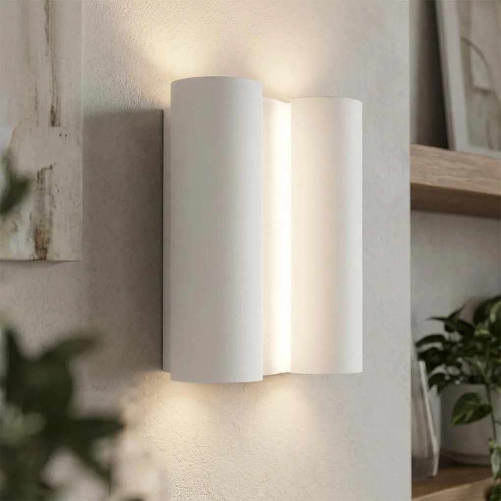 Applique da Parete 4xG9 PAPIRO in Gesso Pitturabile