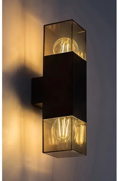 Rabalux 77081 - Applique da esterno LOANDA 2xE27/60W/230V IP54 nero