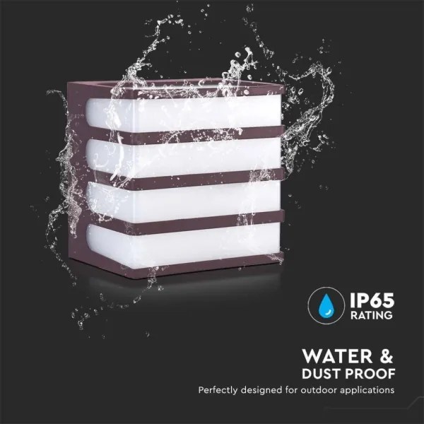 Applique a LED da esterno LED/8W/230V IP65 3000K marrone