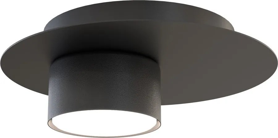 Lampada da soffitto in acciaio BOLX 1 GX53 nera da interno