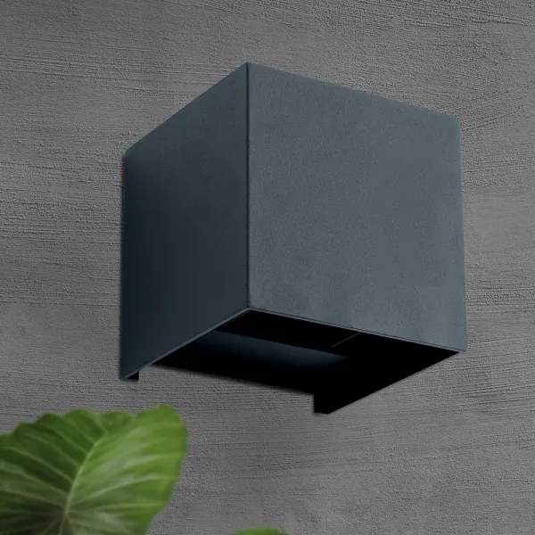 Orion AL 11-1192 - Lampada da parete esterna LED CUBE 2x3W 230V IP54 antr.