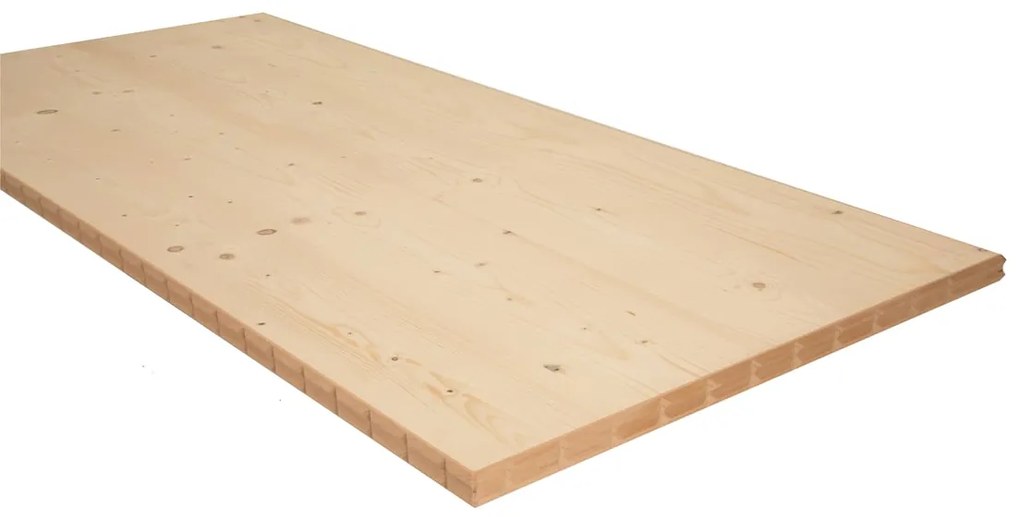 Tavola lamellare in legno di abete, faggio, L 85 x 200 cm x Sp 40 mm