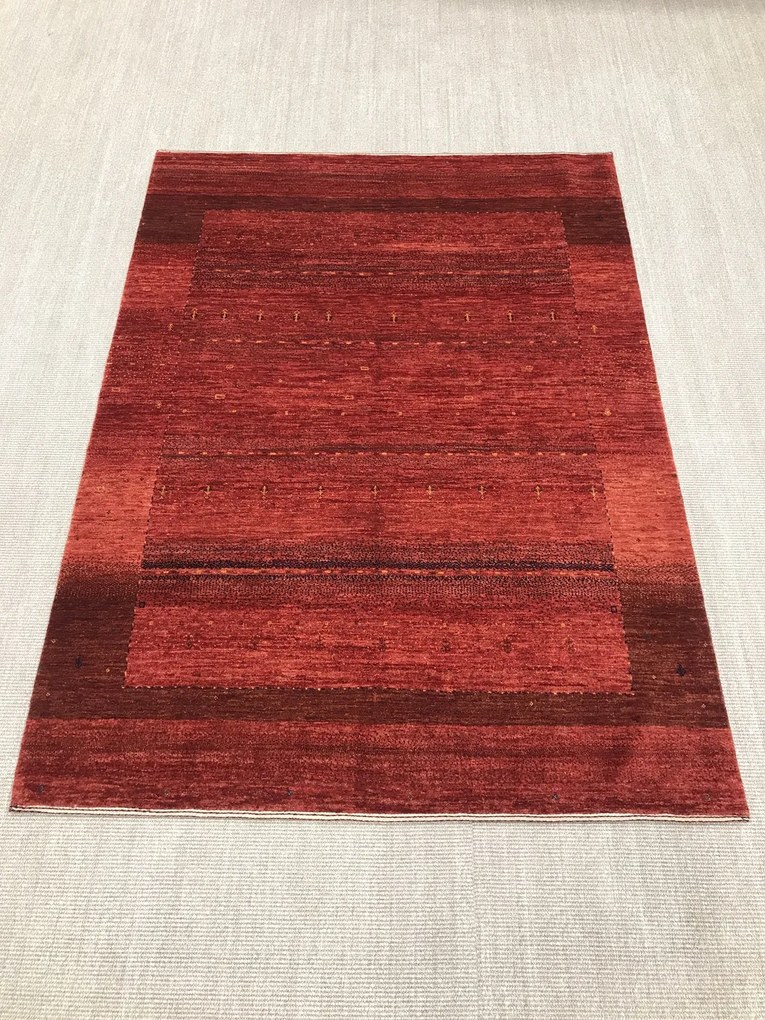 Loribaft Tappeto 210x150 Rosso (Iran) Annodato A Mano