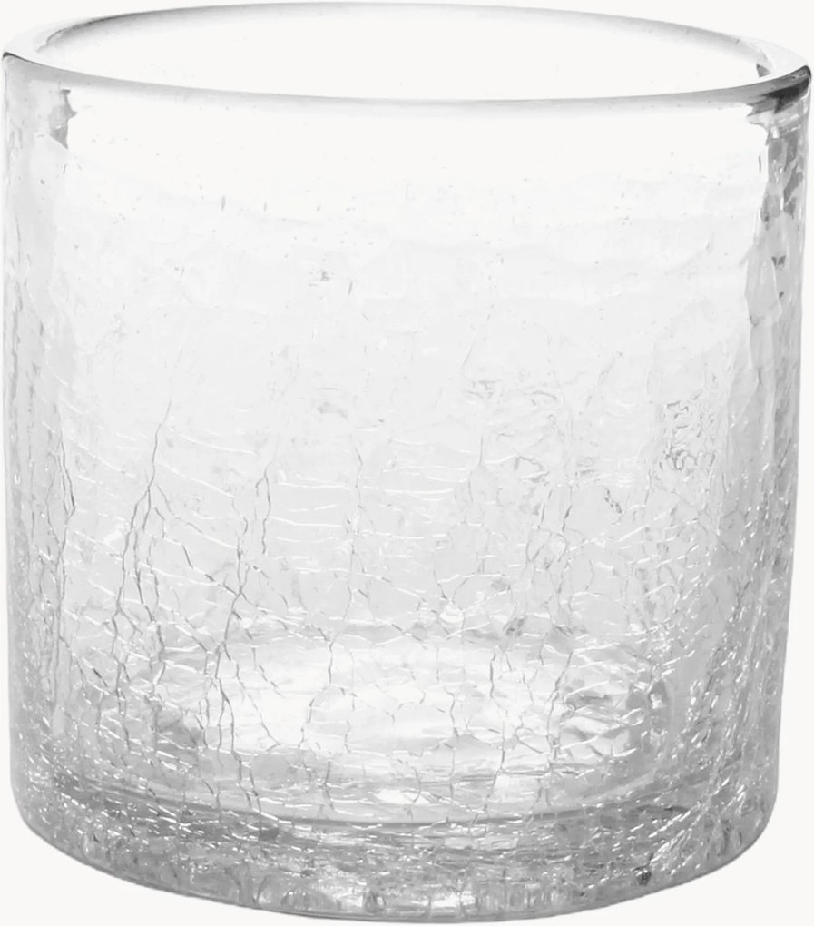 Set di 4 bicchieri fatti a mano Crackle