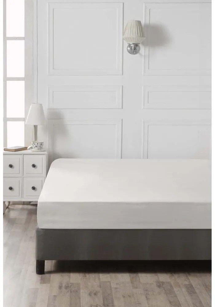 Lenzuolo con angoli bianco in cotone 140x200 cm – Mijolnir