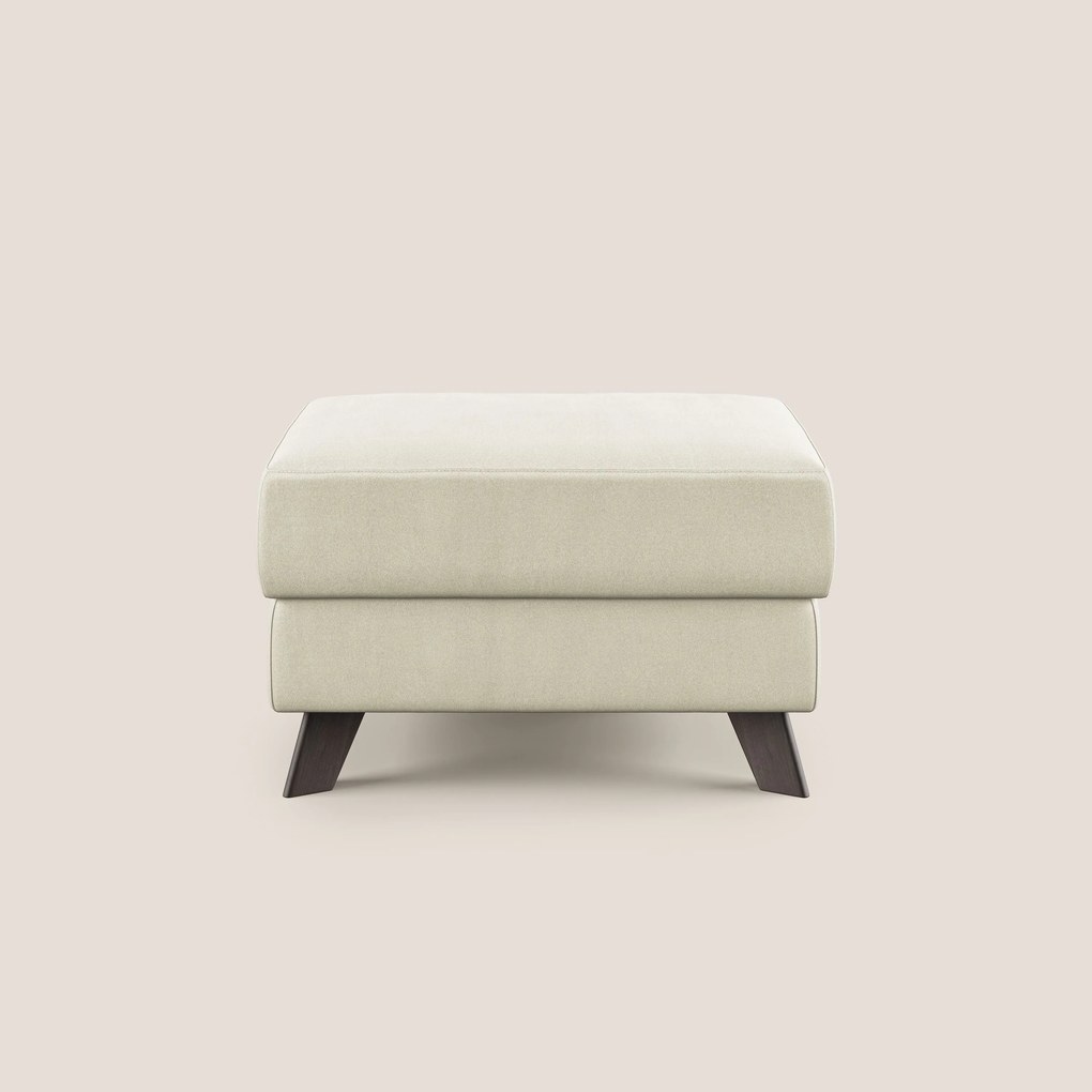 Moon Pouf contenitore e piedini alti in microfibra impermeabile T11