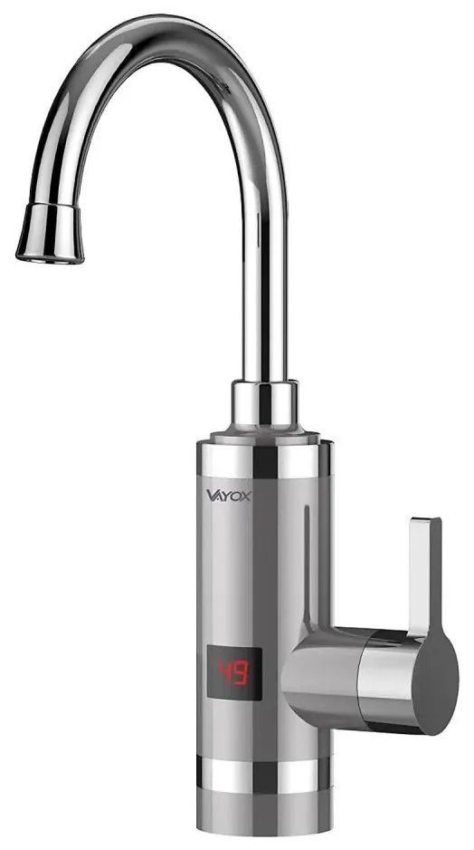 Scaldabagno istantaneo con LED display 3000W/230V IPX4 acciaio inossidabile