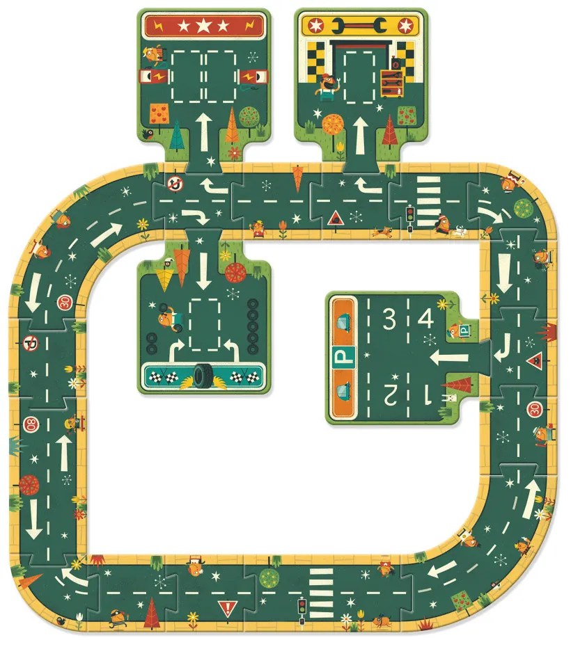 Puzzle - strade - 21 pezzi