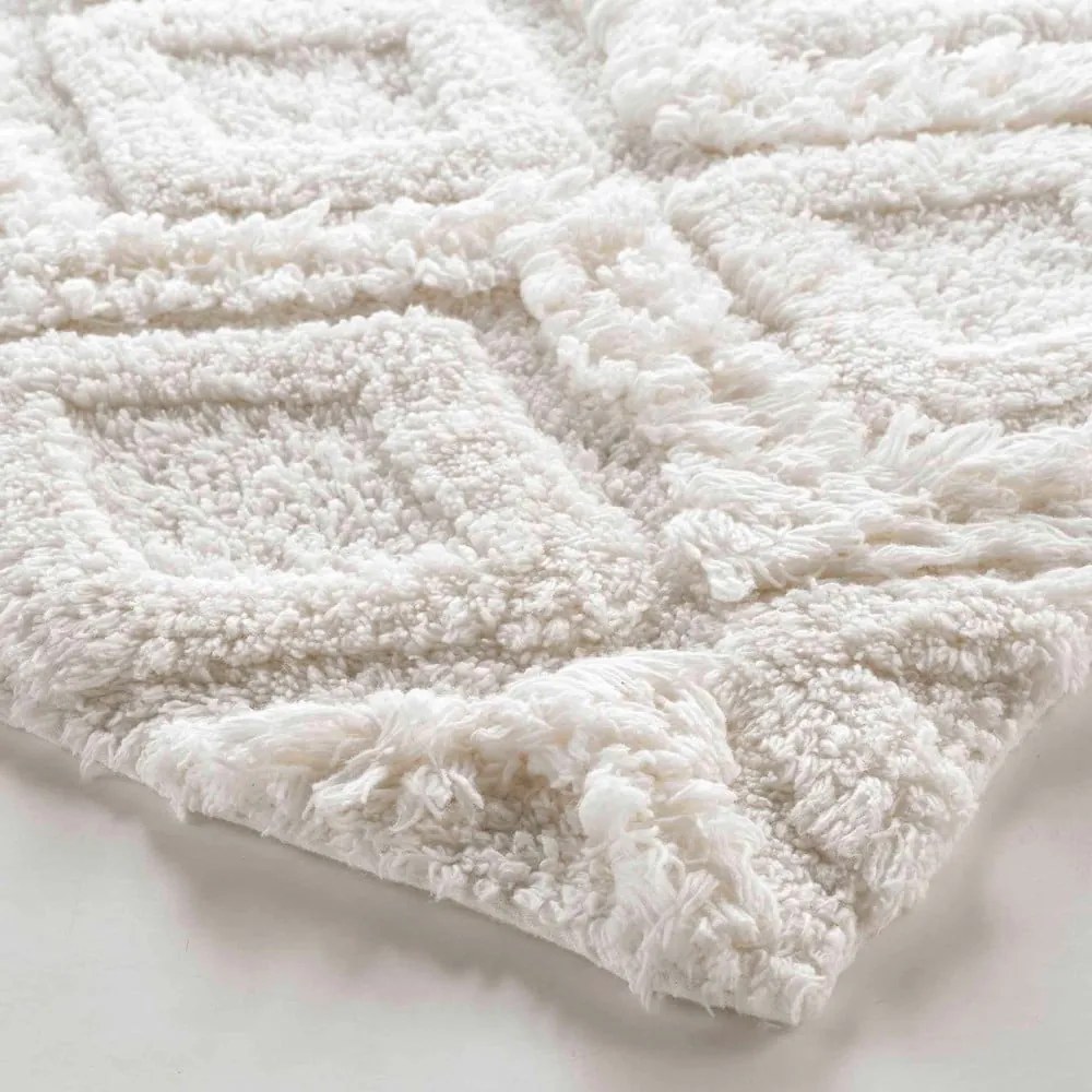 Tappetino per il bagno bianco 50x80 cm Ikatis – douceur d'intérieur