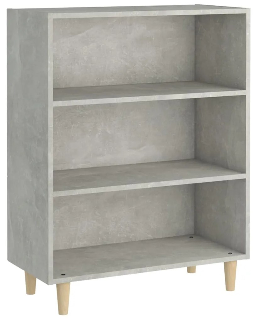 Credenza grigio cemento 69,5x32,5x90 cm in legno multistrato