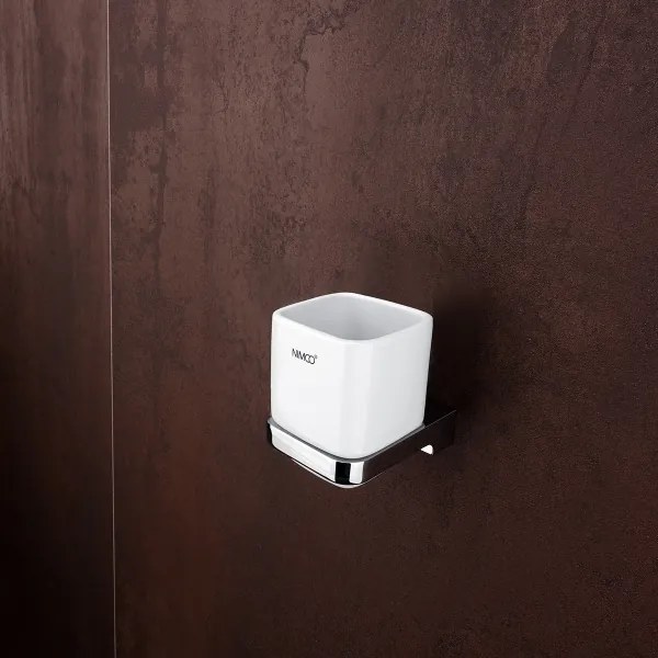 NIMCO MA set-31K-26 - Distributore di sapone, portaspazzolino e gancio a muro MAYA