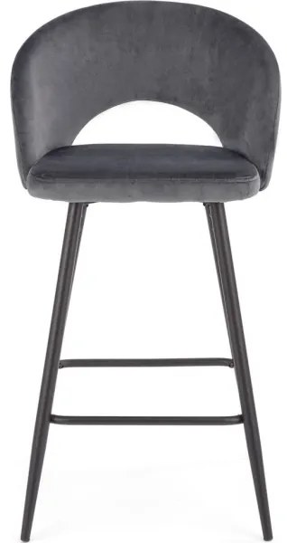 Sgabello 89x49 cm grigio/nero