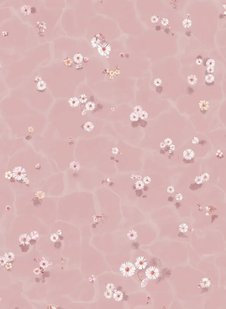 Sian Zeng Carta da parati Floral Bath - Blush
