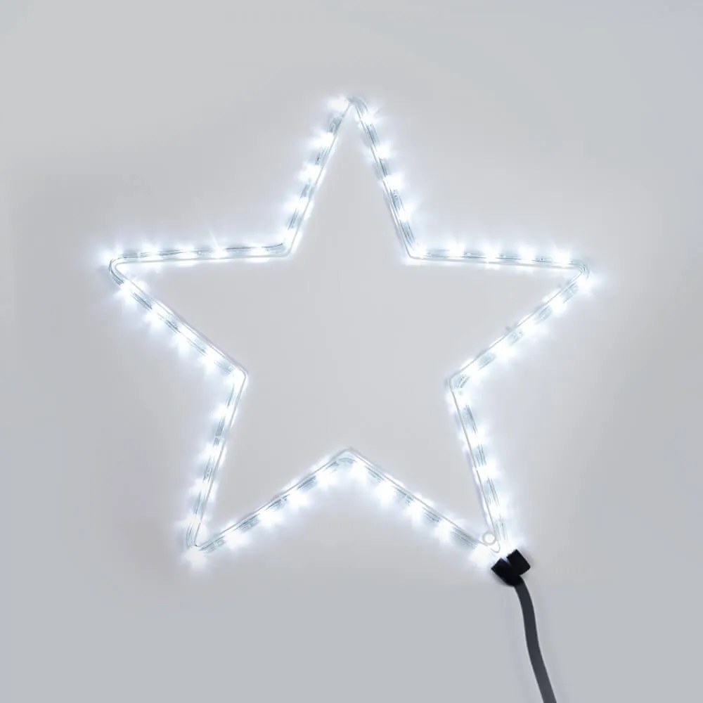 Stella Natalizia LED, 56x56cm, IP44 Colore Bianco Freddo 8000 - 12000 °K