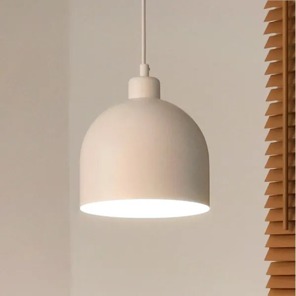 Duolla - Lampadario a sospensione su cavo IRONLINE 1xE27/15W/230V diam. 17 cm bianco